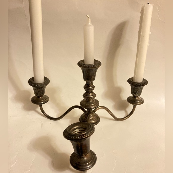 Vintage candelabra  4 candles Sterling Silver candelabra true vintage candelabra - Picture 1 of 7